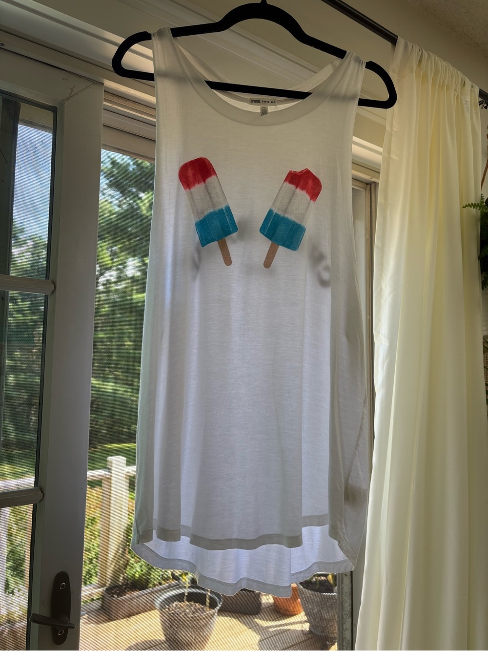 VICTORIA’S SECRET PINK POPSICLE, TANK TOP SIZE LARGE
